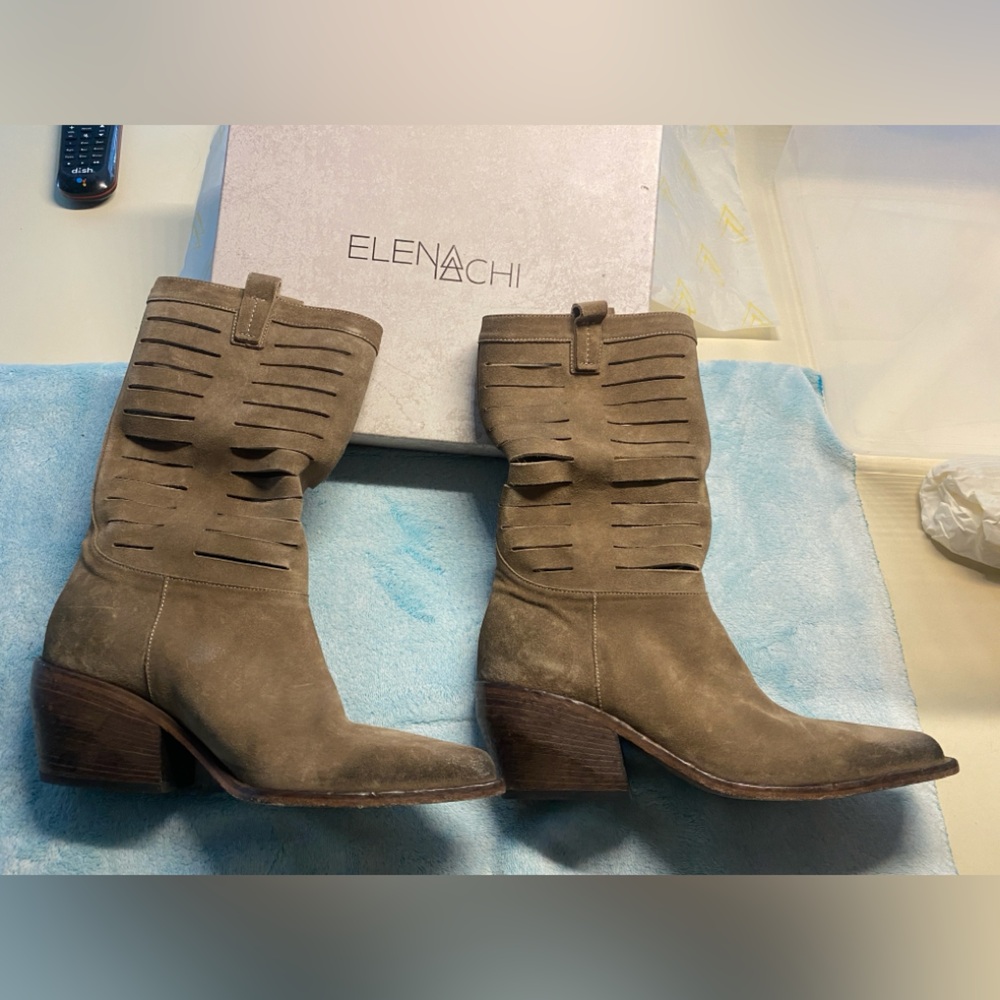 Elena Iachi Brown ankle boots Sz IT 39